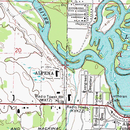 Topographic Map of Arthur E Sytek Park, MI