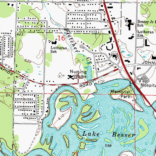 Topographic Map of Internal Medicine Clinic, MI
