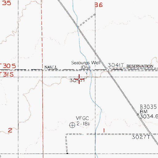Topographic Map of Seaburgs Well, CA