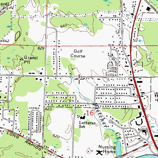Topographic Map of Tendercare Green View Nursing Home, MI