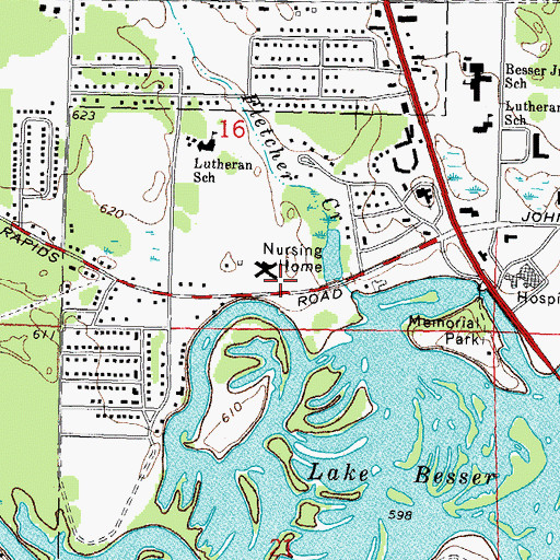 Topographic Map of Alpena Medical Arts PC Clinic, MI