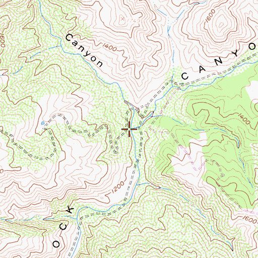 Topographic Map of Seagull Canyon, CA
