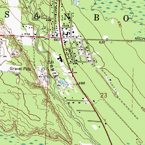 Topographic Map of Good Shepherd Lutheran Church, MI