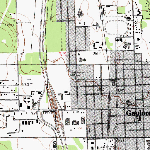 Topographic Map of Friendship Christian Reformed Church, MI