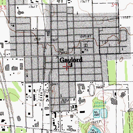 Topographic Map of Community of Christ Church, MI