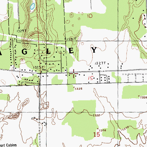 Topographic Map of Jehovah's Witnesses, MI