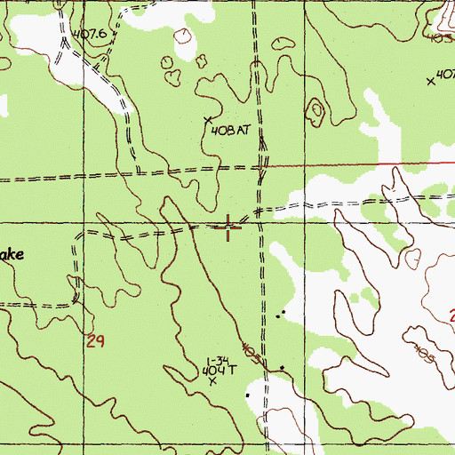 Topographic Map of Freedom Covenant Fellowship Church, MI