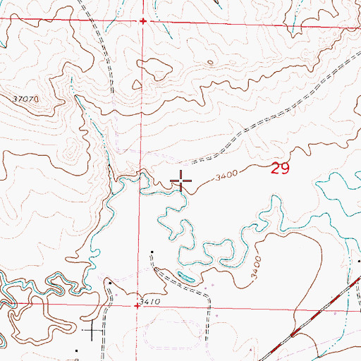 Topographic Map of Busby District, MT