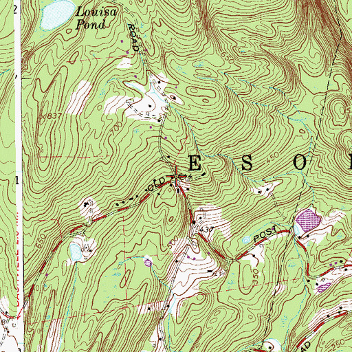 Topographic Map of School Number 10 (historical), NY