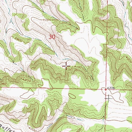 Topographic Map of Lame Deer District, MT