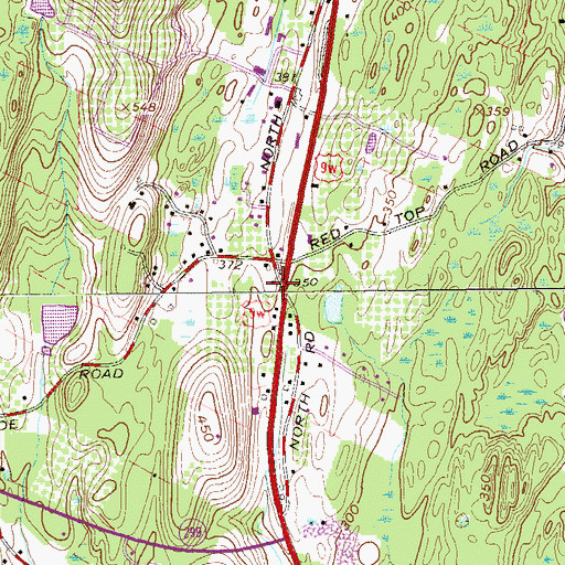 Topographic Map of Riverside School (historical), NY
