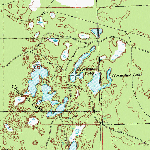 Topographic Map of Seminole Lake, MI