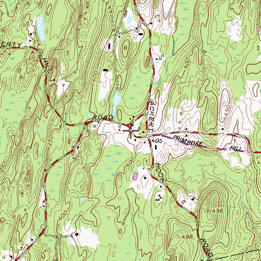 Topographic Map of School Number 7 (historical), NY