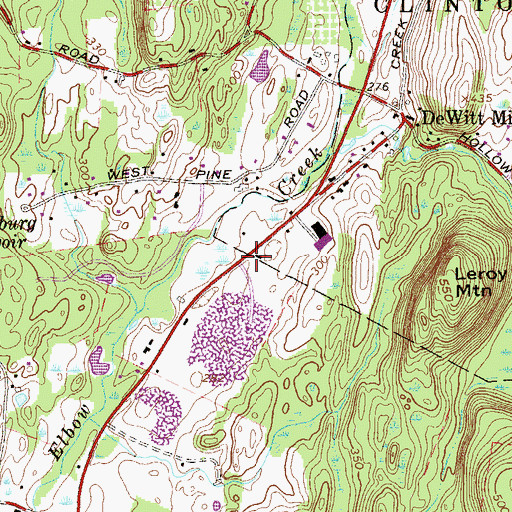 Topographic Map of Pleasant School (historical), NY
