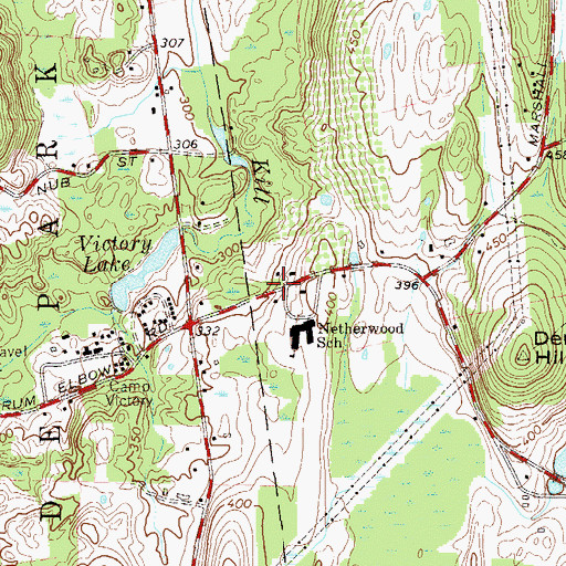 Topographic Map of School Number 8 (historical), NY