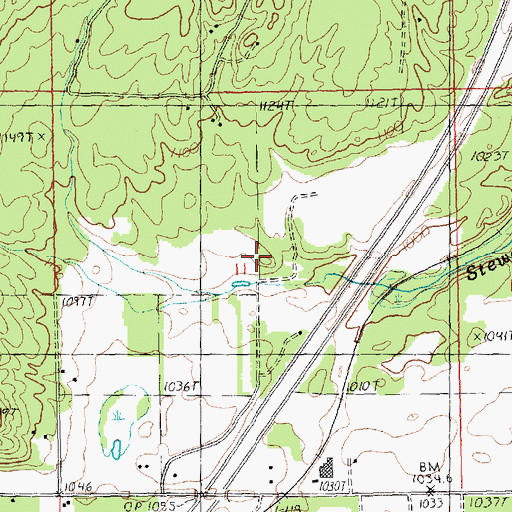 Topographic Map of Black Bear Golf Club, MI