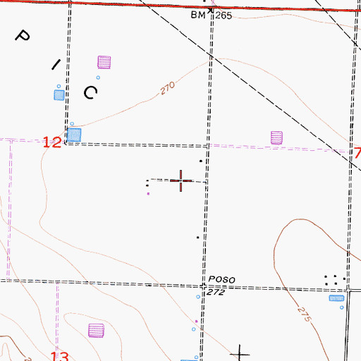 Topographic Map of Semitropic Ridge, CA