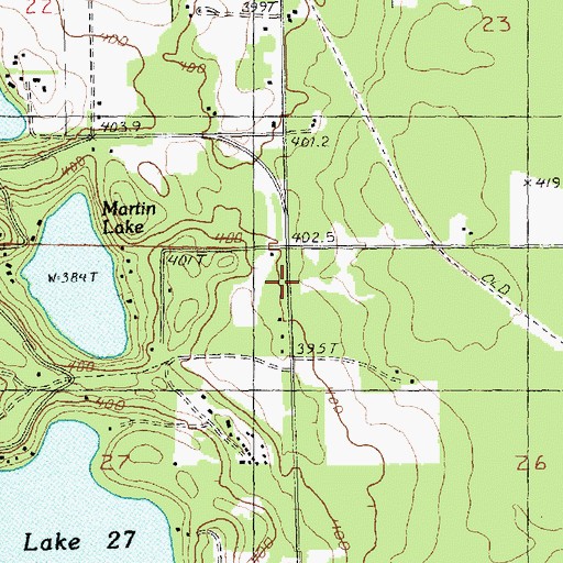Topographic Map of Victory Bible Church, MI