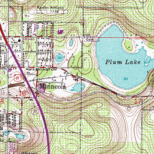 Topographic Map of Temple of The Living God, FL