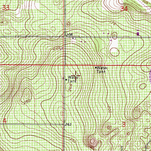 Topographic Map of Hancock Recreation Area, FL