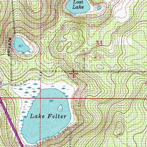 Topographic Map of Grace Community Church, FL