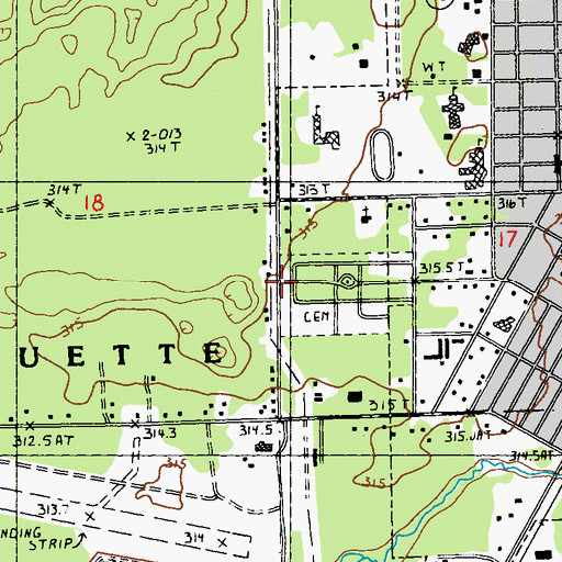 Topographic Map of Church of the Nazarene, MI