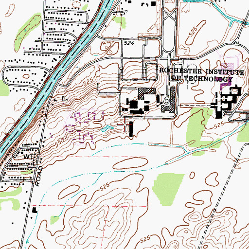 Topographic Map of Hugh Carey Building, NY