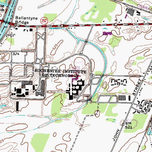 Topographic Map of Peter Paterson Hall, NY