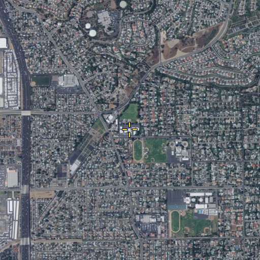 Aerial/Satellite Image of Serrano Elementary School, CA