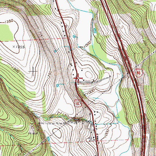 Topographic Map of Lilly School (historical), NY