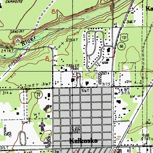 Topographic Map of Mobile Home Estates, MI