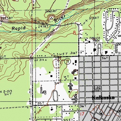 Topographic Map of Kaliseum Recreation Complex, MI