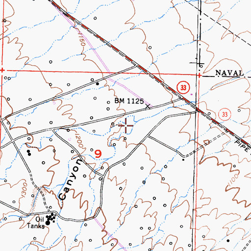 Topographic Map of Seventeen Canyon, CA