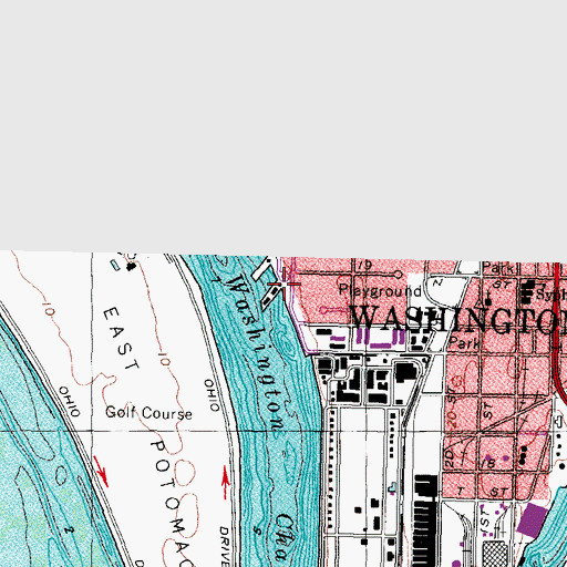 Topographic Map of Metropolitan Police Department Harbor Patrol, DC