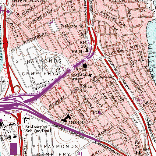 Topographic Map of M401 Hospital Schools, NY