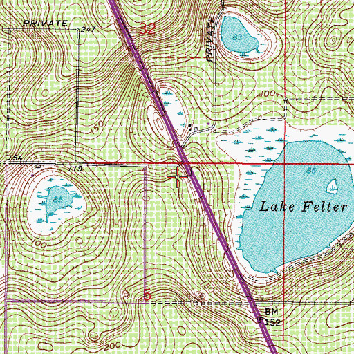 Topographic Map of Shepherd of the Hills Lutheran Church, FL