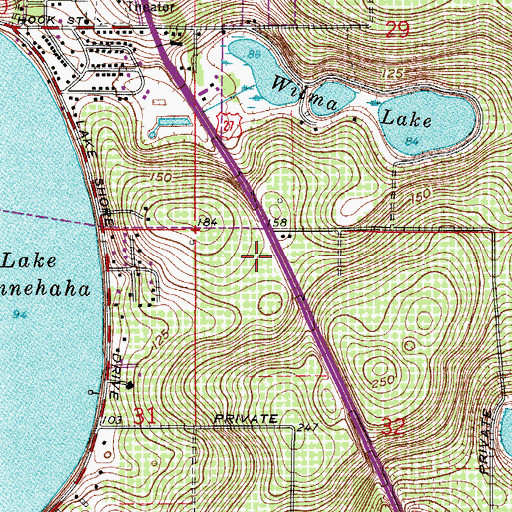 Topographic Map of Family Christian Center, FL