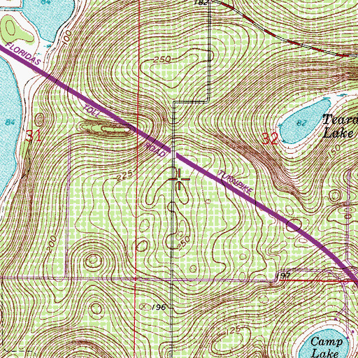 Topographic Map of City of Minneola Water Reclamation Facility, FL