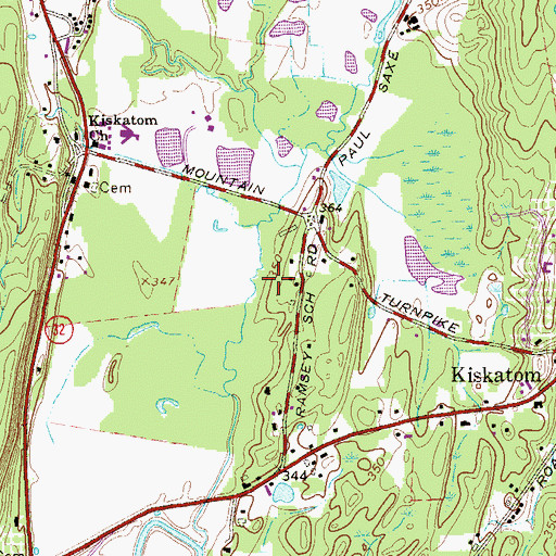 Topographic Map of School Number 7 (historical), NY
