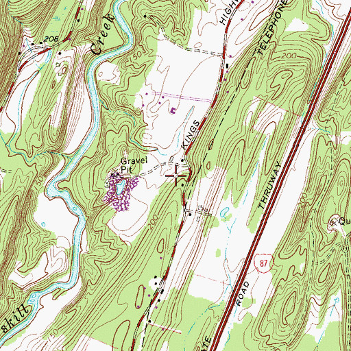 Topographic Map of School Number 4 (historical), NY