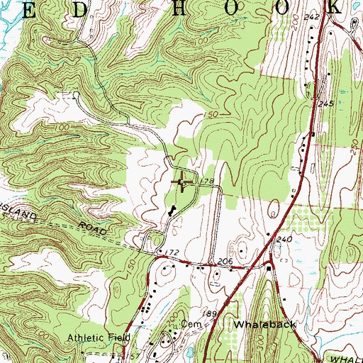 Topographic Map of Ward Manor (historical), NY