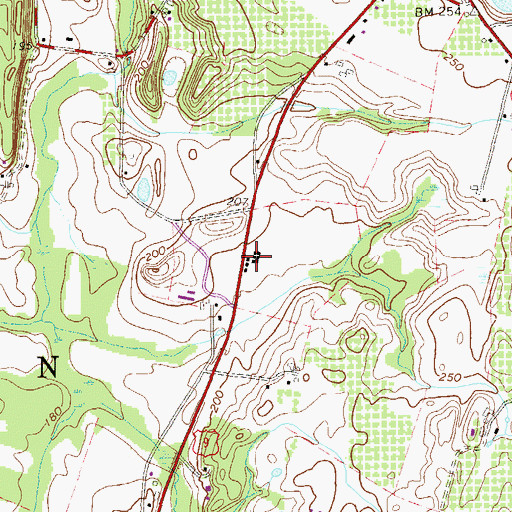 Topographic Map of Maplewood Camps (historical), NY