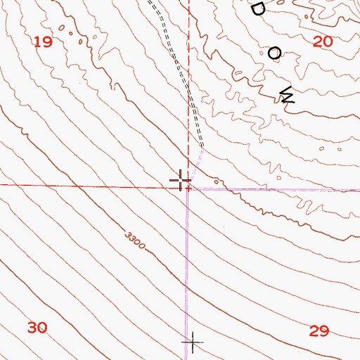 Topographic Map of Shadow Mountains, CA