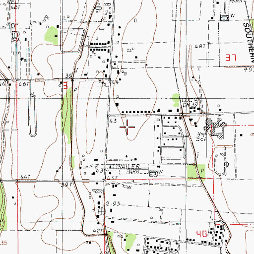 Topographic Map of Live Oak Elementary School, LA