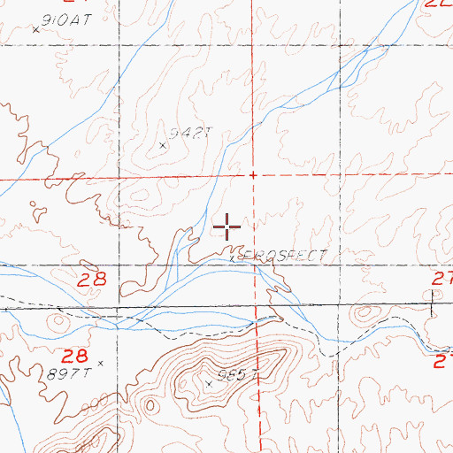 Topographic Map of Shadow Valley, CA