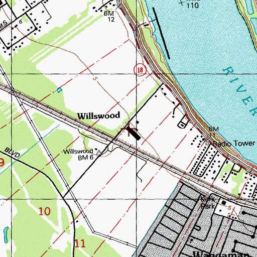 Topographic Map of Norbert Rillieux Elementary School, LA