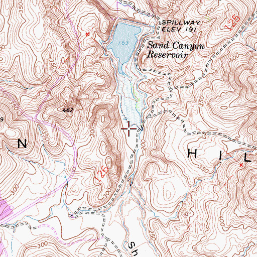 Topographic Map of Shady Canyon, CA
