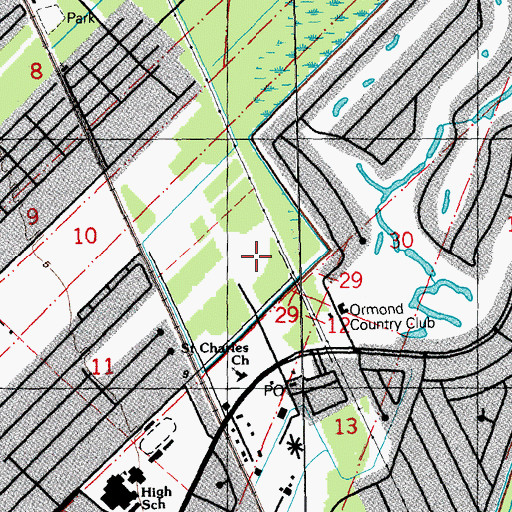 Topographic Map of New Sarpy Kindergarten Center, LA