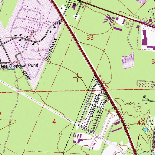 Topographic Map of Pontchartrain Elementary School, LA