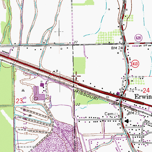 Topographic Map of Faith Academy School, LA